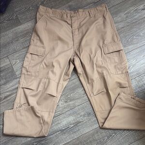 Rothco Tan Cargo Pants Durable Cotton Blend